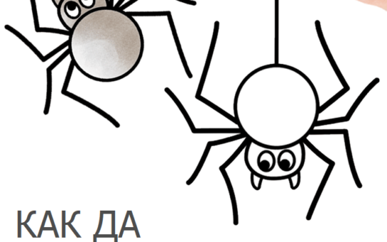 Как да нарисуваме паяк